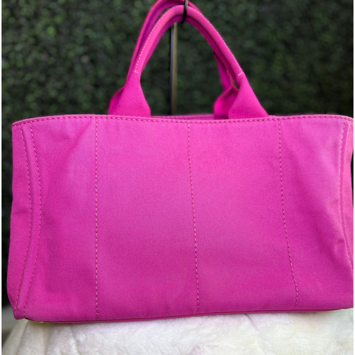 Prada Canapa Pink Tote Bag