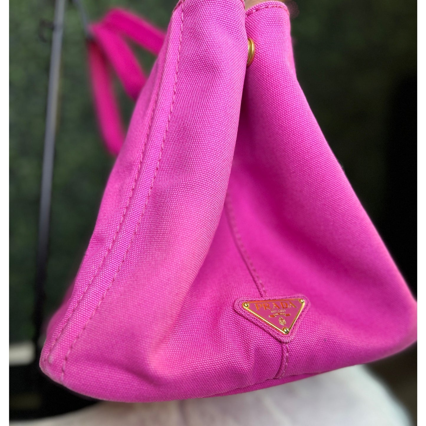 Prada Canapa Pink Tote Bag