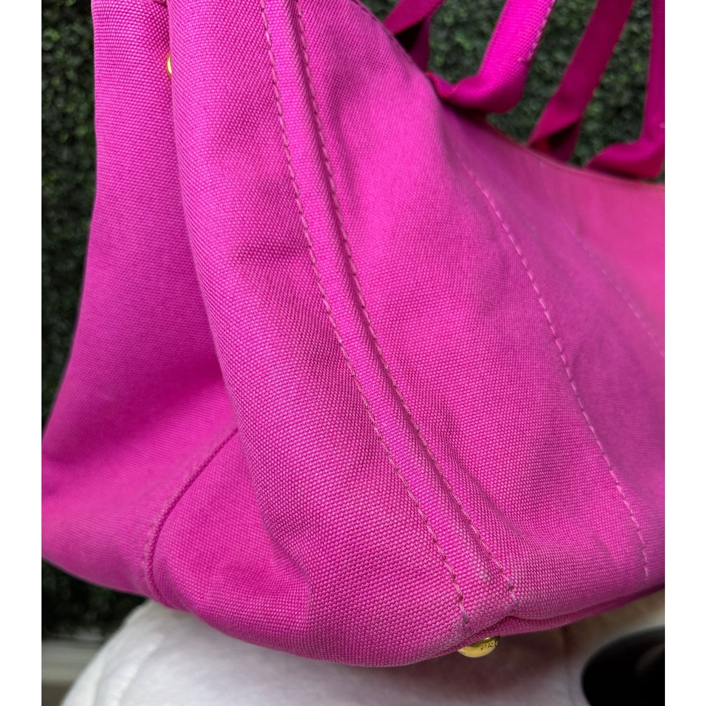 Prada Canapa Pink Tote Bag